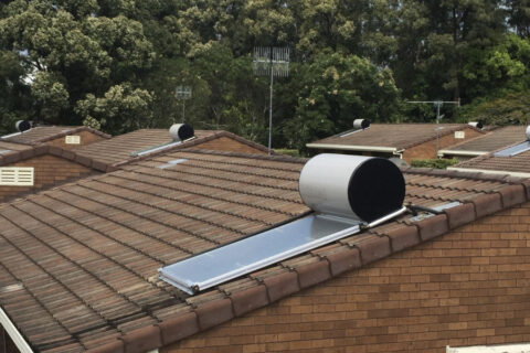 Large scale solar hot water